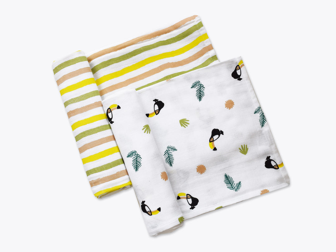 Organic Muslin Swaddles (Set of 2)
