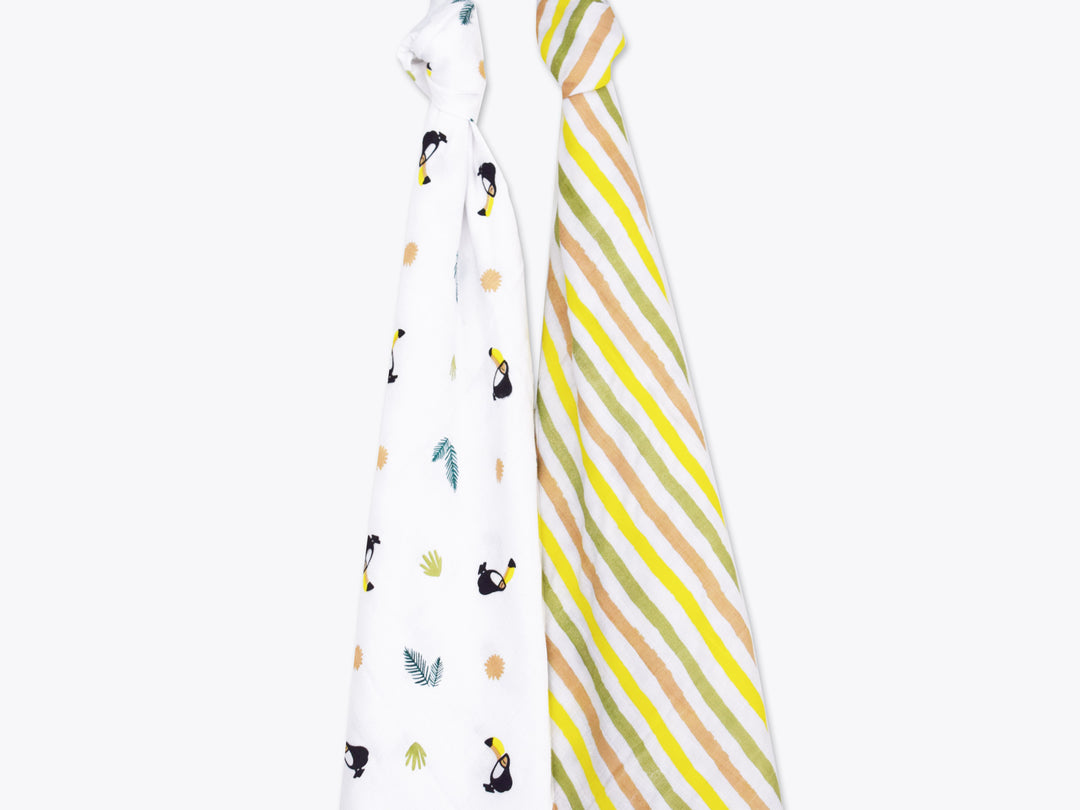 Organic Muslin Swaddles (Set of 2)