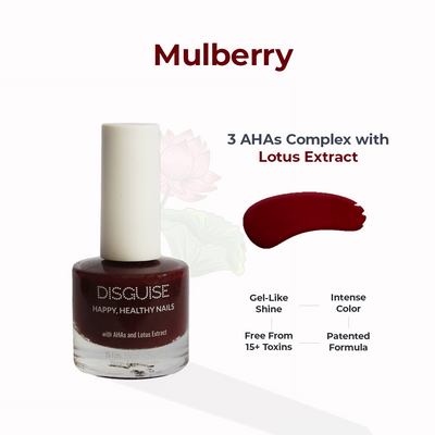 Mulberry 101, 21 TOXIN FREE | WITH AHA & LOTUS EXTRACT | INTENSE COLOR | 9 ml