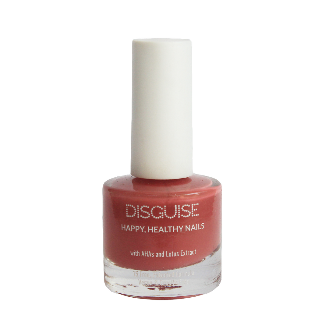 Disguise Cosmetics Flamingo Pink 111 + Marsala 110 - Nail Colour, 21 TOXIN FREE | WITH AHA & LOTUS EXTRACT | INTENSE COLOR | 9 ml