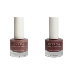Disguise Cosmetics Mushy Mauve 109 + Grape Shake 108 - Nail Colour, 21 TOXIN FREE | WITH AHA & LOTUS EXTRACT | INTENSE COLOR | 9 ml