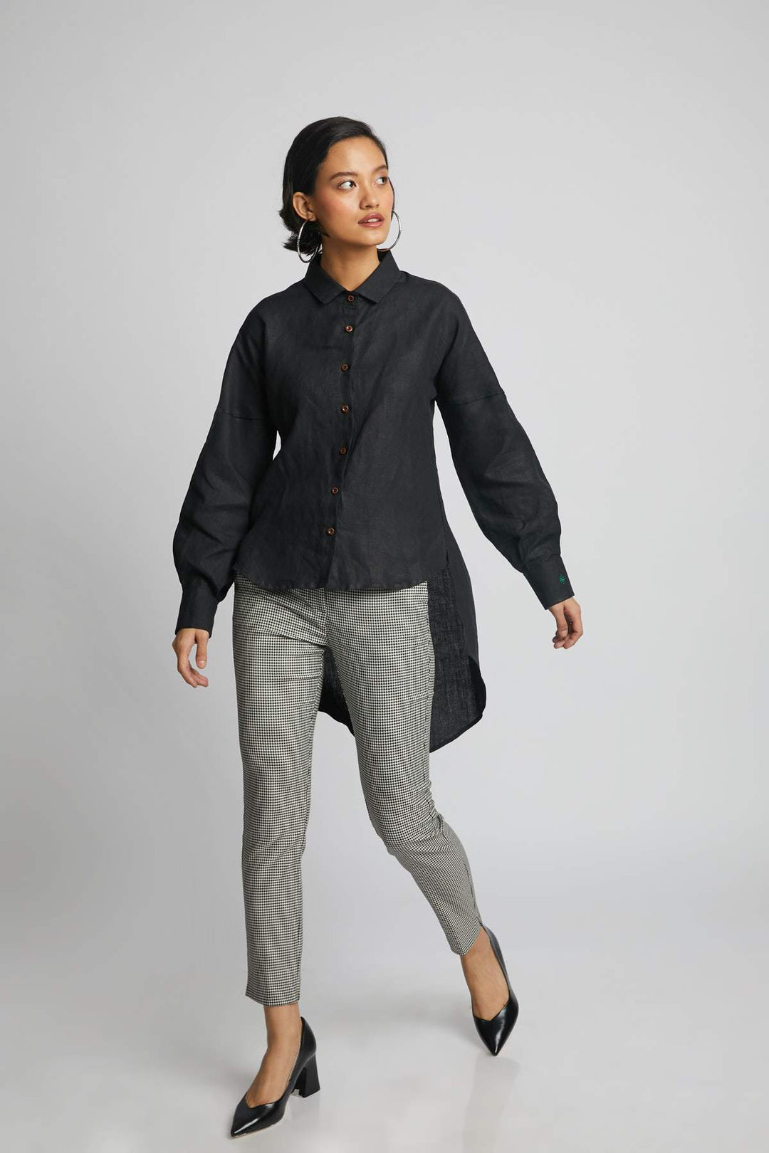 B Label Morning Star Balloon Sleeve Shirt