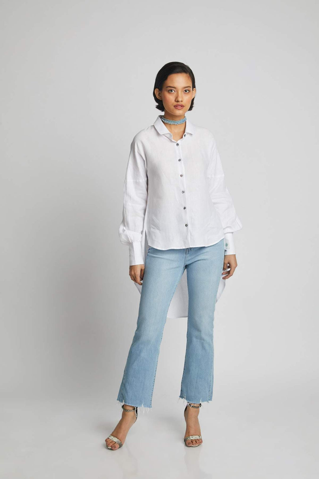 B Label Morning Star Balloon Sleeve Shirt