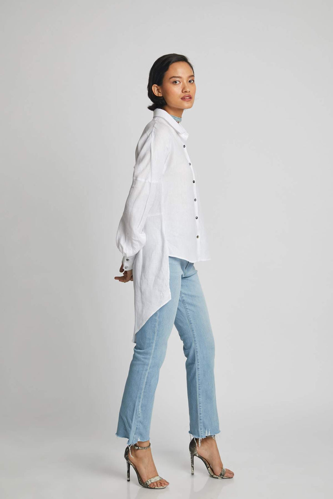 B Label Morning Star Balloon Sleeve Shirt