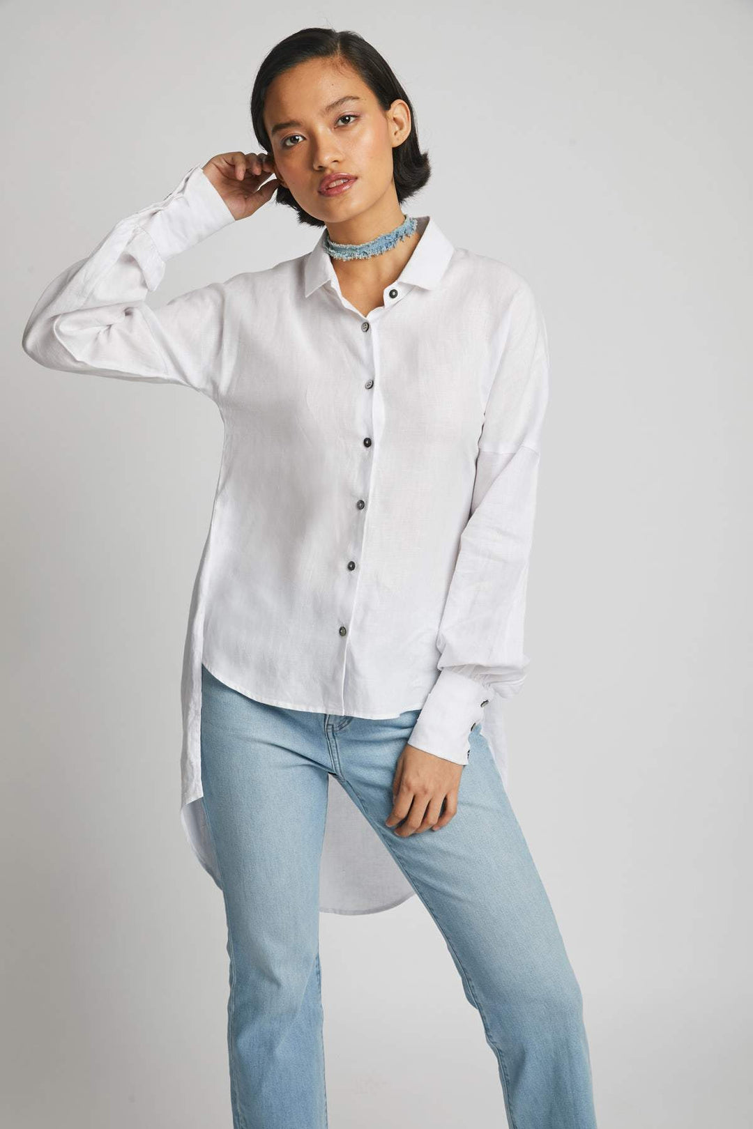 B Label Morning Star Balloon Sleeve Shirt