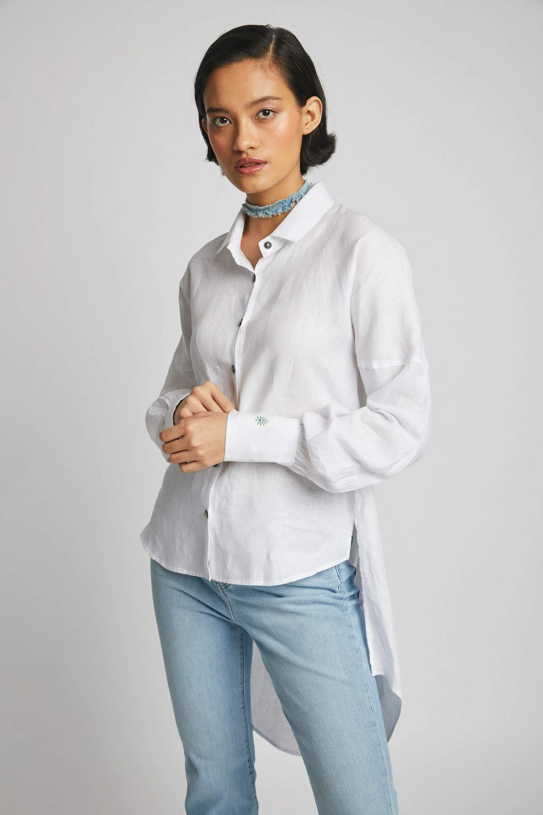 B Label Morning Star Balloon Sleeve Shirt