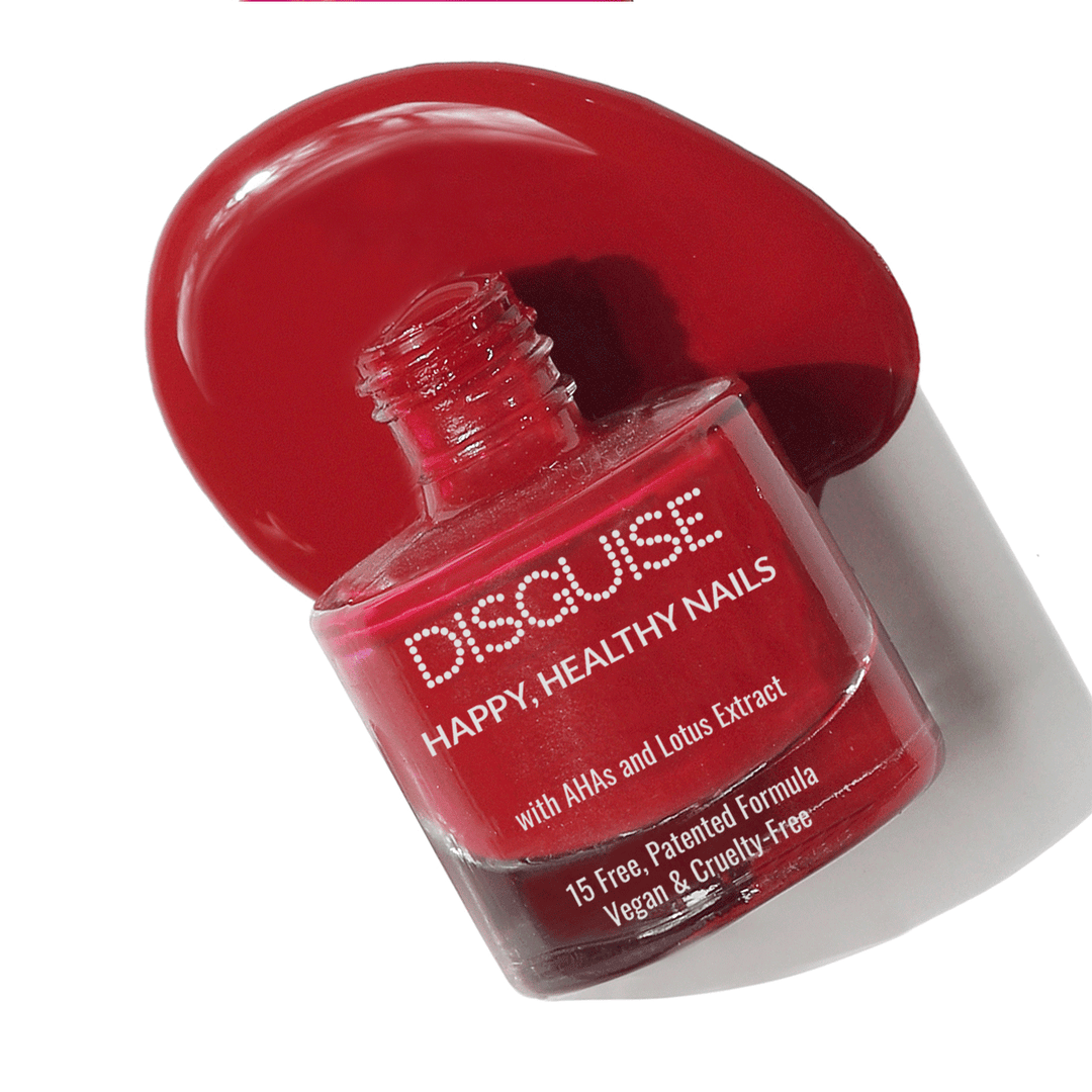 Disguise Cosmetics Ladybug Red 102, 21 TOXIN FREE | WITH AHA & LOTUS EXTRACT | INTENSE COLOR | 9 ml