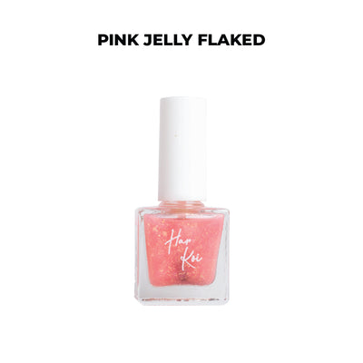 The Harkoi Lacquer - Pink Jelly Flaked