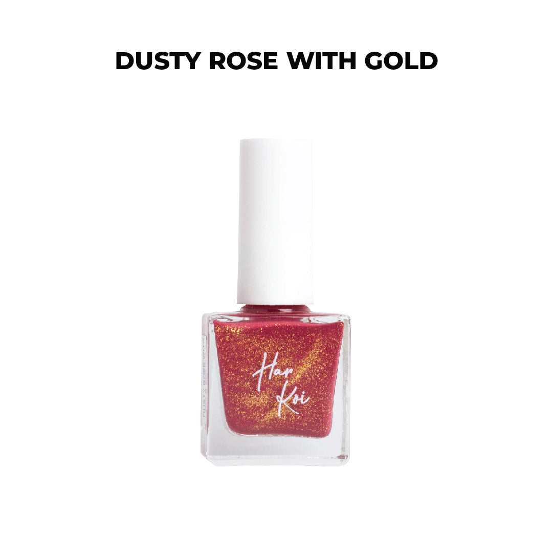 The Harkoi Lacquer - Dusty Rose with Gold