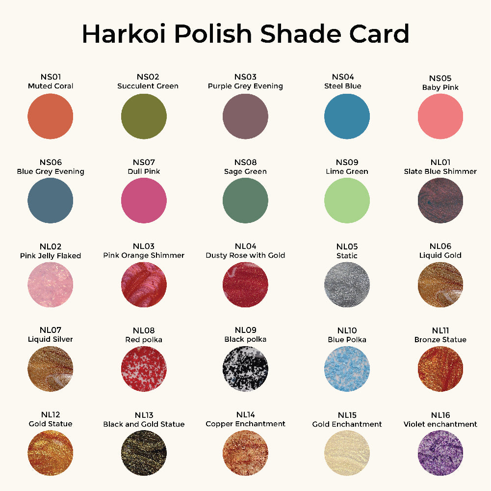 The Harkoi Lacquer - Black Polka