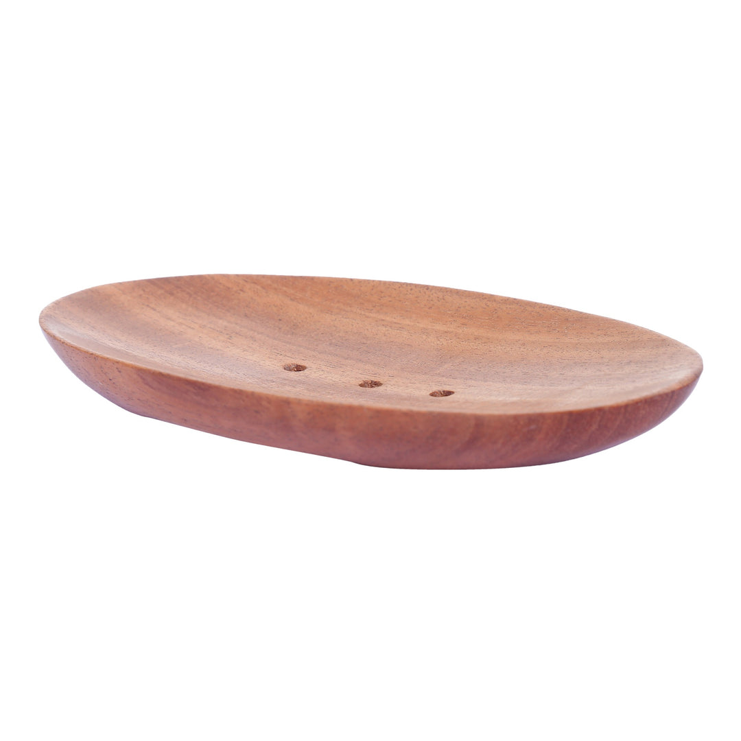 The Bare Bar Neem Wood Soap Dish