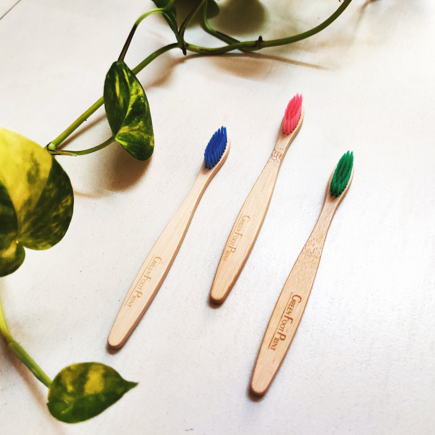 Natural Bamboo Kids Toothbrush | Pack of 2 | Assorted colours
