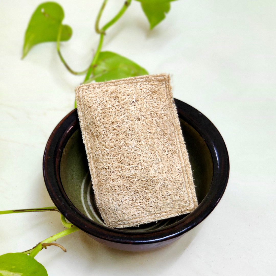 Greenfootprint Natural Loofah Dish scrub pads | Pack of 4