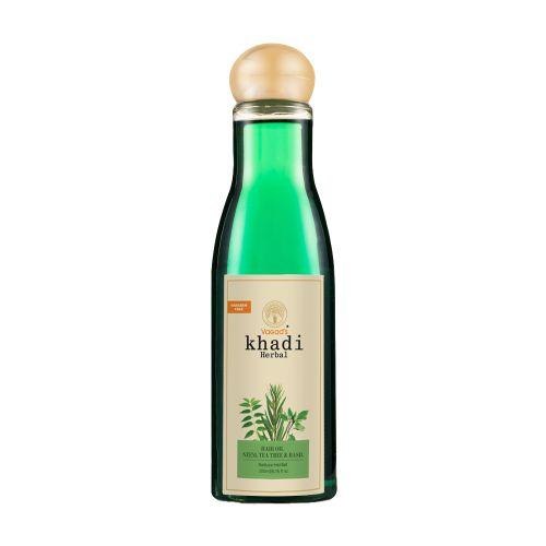 Vagad's Khadi Neem, Tea Tree and Basil Hair Oil (Pack of 2)
