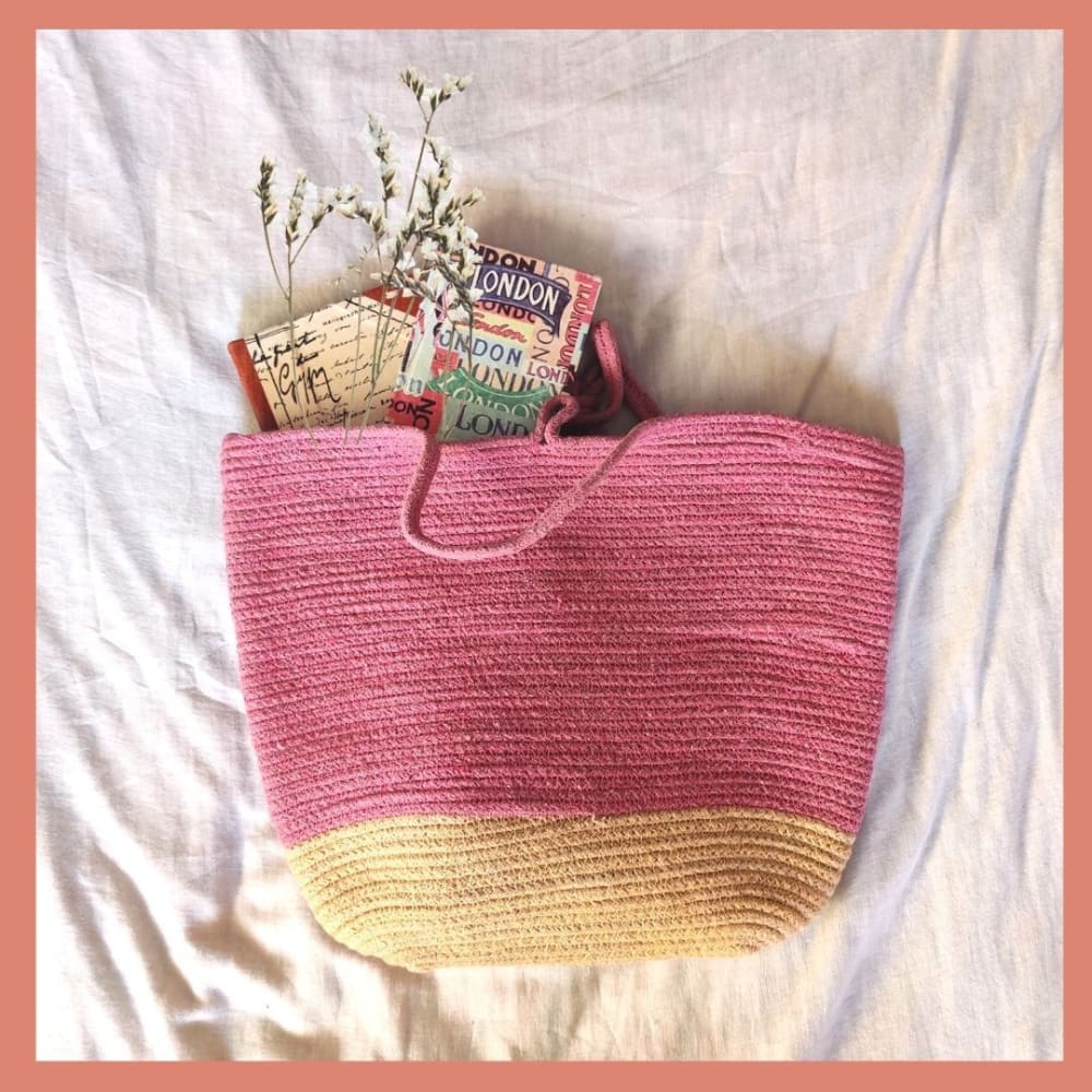 ONEarth Pink & Cream Tote Bag