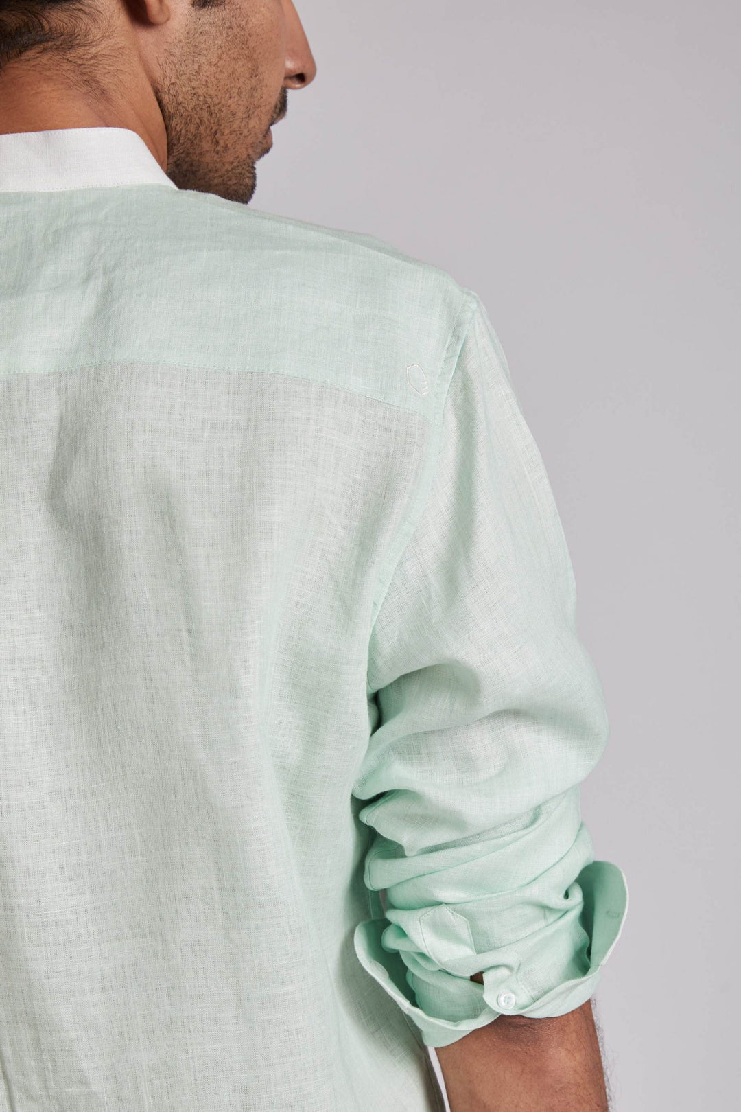 B Label Orbit Contrast Collar Shirt