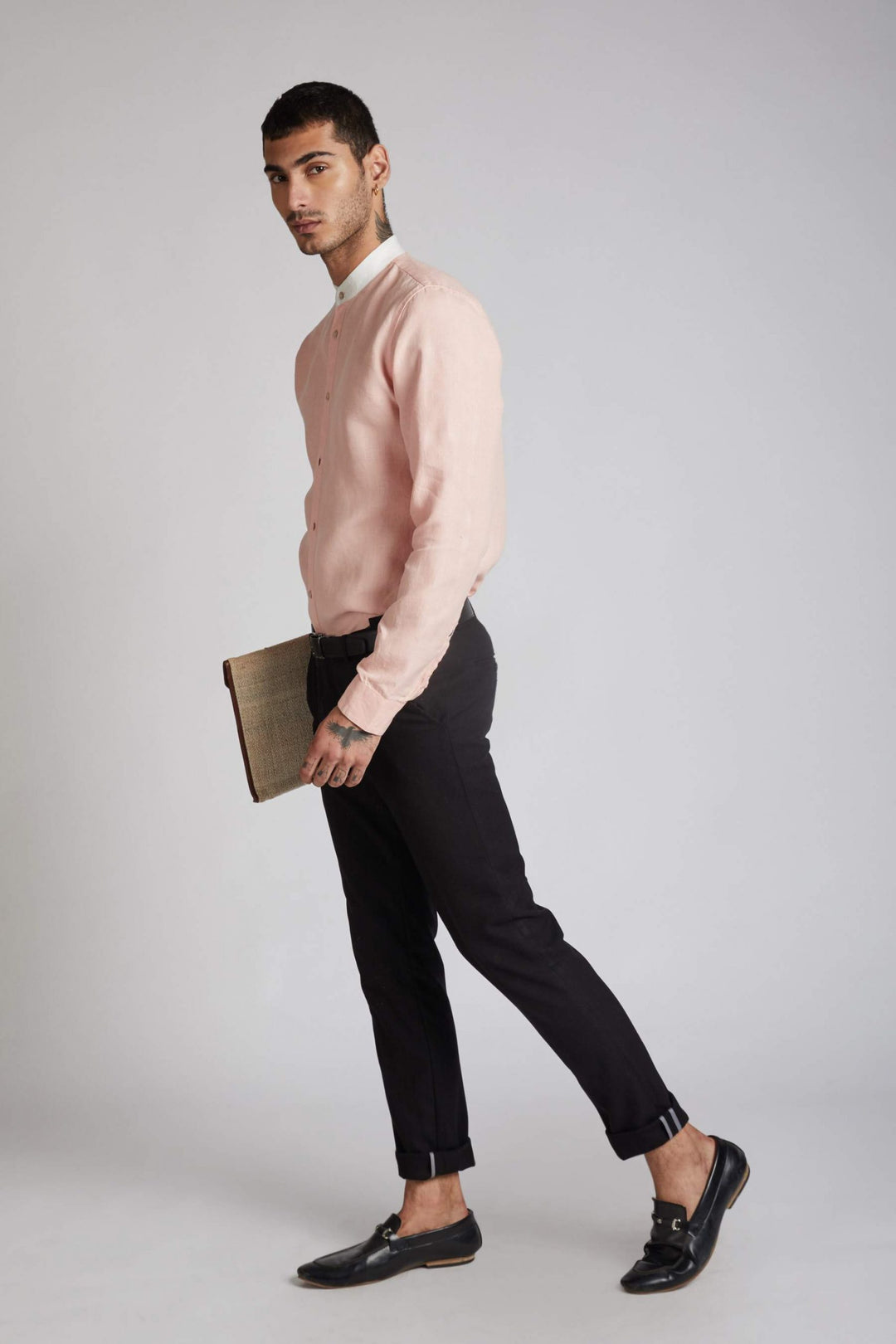 B Label Orbit Contrast Collar Shirt