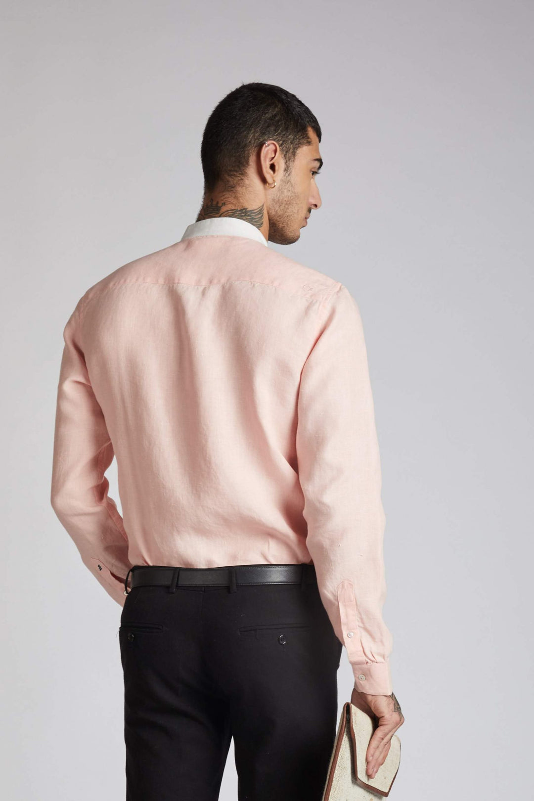 B Label Orbit Contrast Collar Shirt