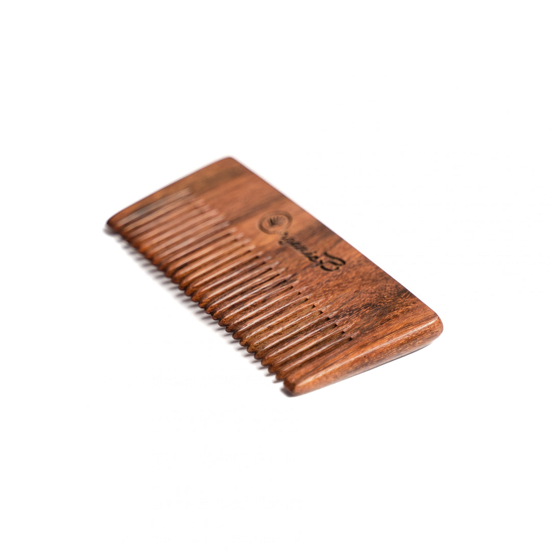 Organic B Indian Rosewood Narrow Teeth Comb | Pocket Size