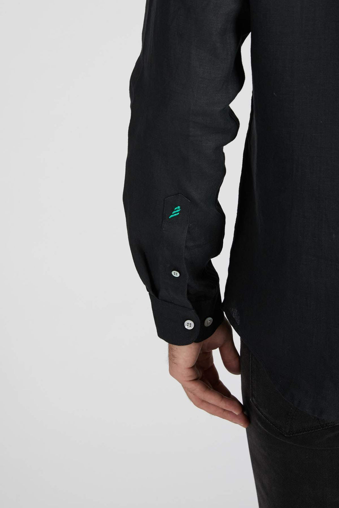 B Label Origin Mandarin Collar Shirt