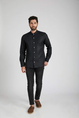 B Label Origin Mandarin Collar Shirt