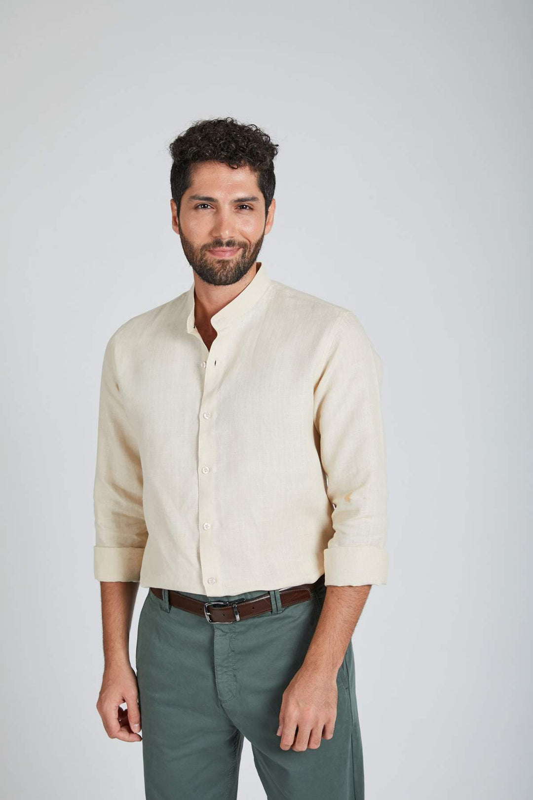 B Label Origin Mandarin Collar Shirt