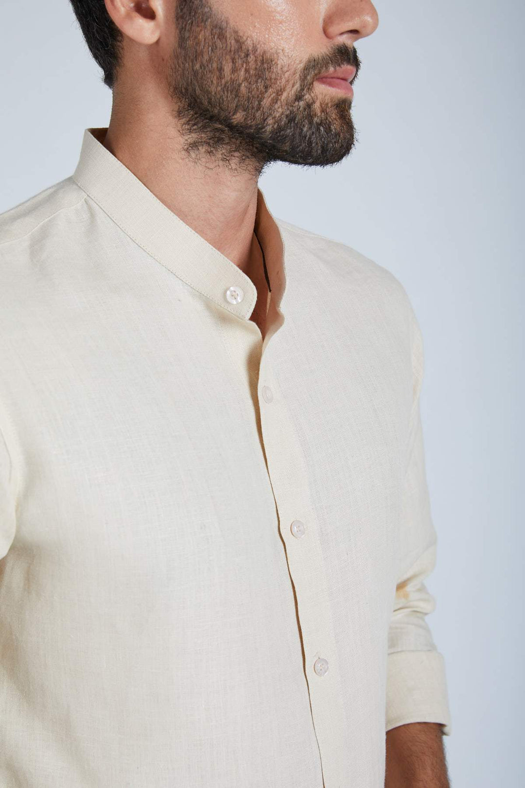B Label Origin Mandarin Collar Shirt