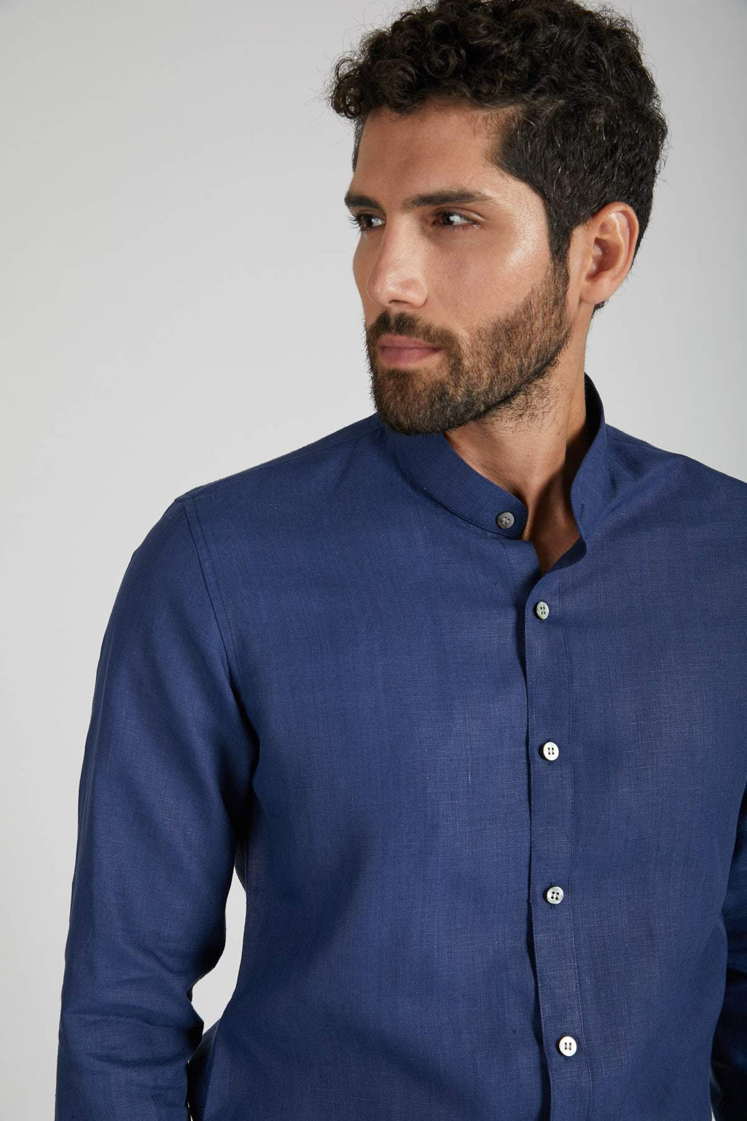 B Label Origin Mandarin Collar Shirt