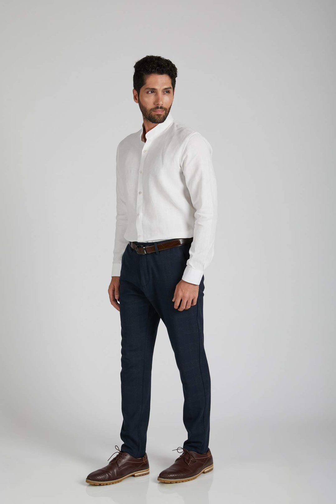 B Label Origin Mandarin Collar Shirt