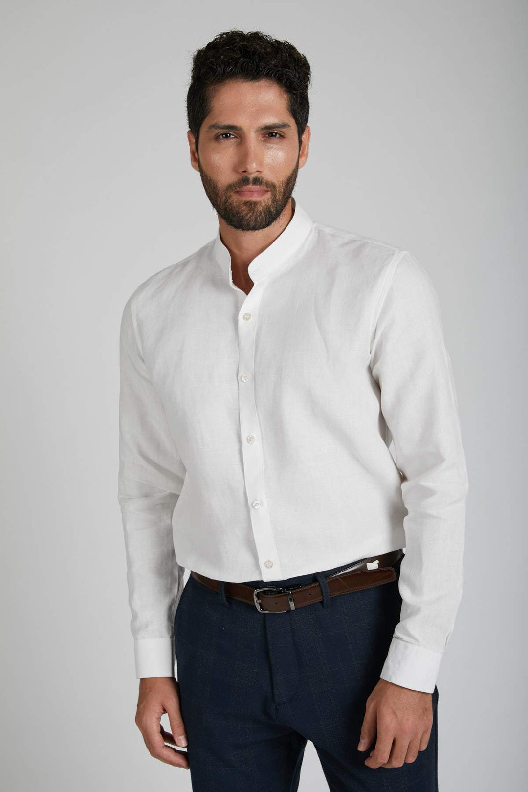B Label Origin Mandarin Collar Shirt