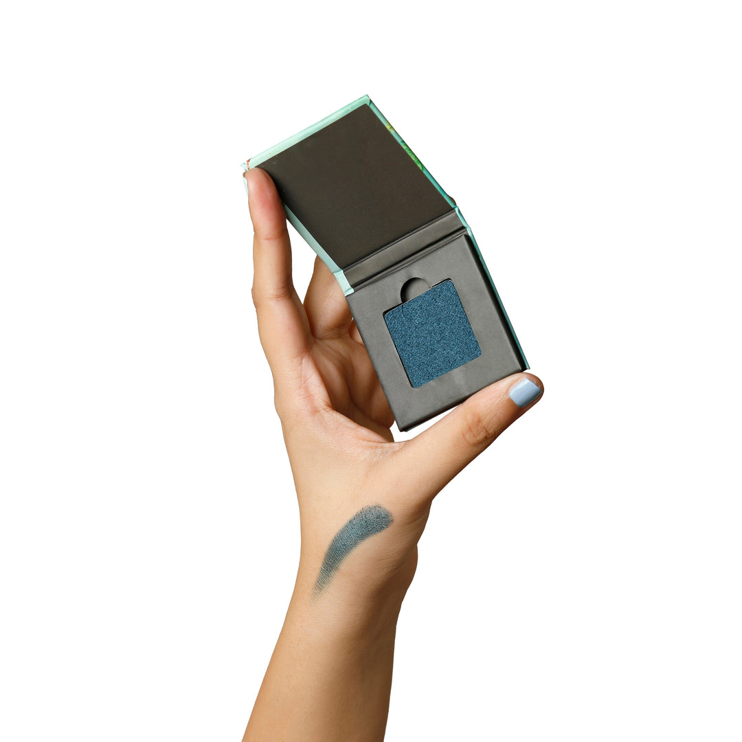 Disguise Cosmetics Satin Teal Peacock 215 - Eyeshadow, No Talc | Intense Color | With Soothing Plant Oils | Ultra-Smooth