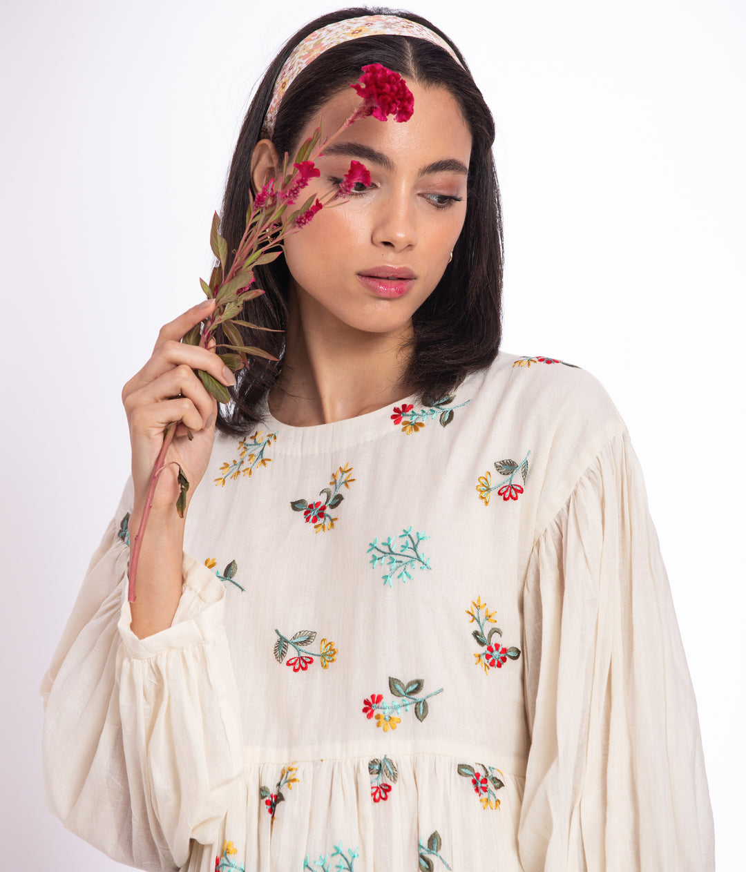 Flower Field Mid length Dress