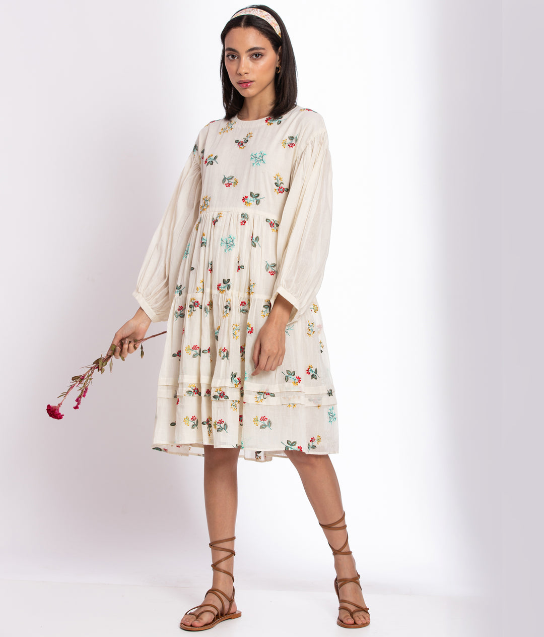 Flower Field Mid length Dress