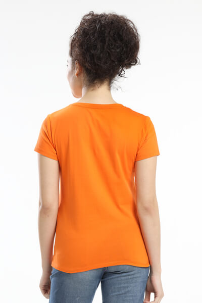 Pima Cotton Women T-shirt - Orange