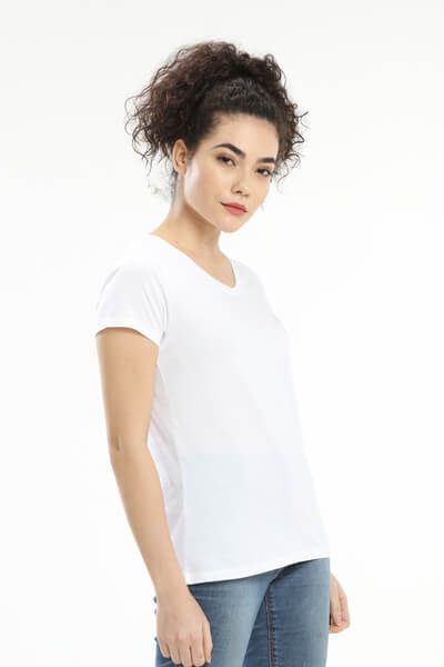Pima Cotton Women T-shirt - White