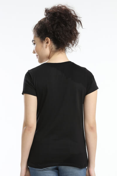 Pima Cotton Women T-shirt - Black