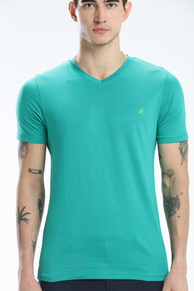 Pima Cotton Men T-shirt - Dark Green