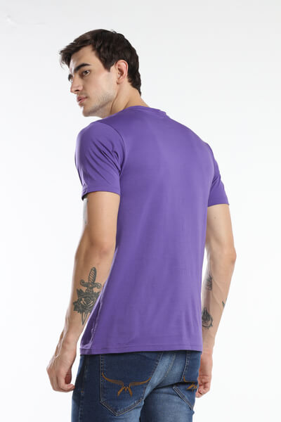 Pima Cotton Men T-shirt - Purple