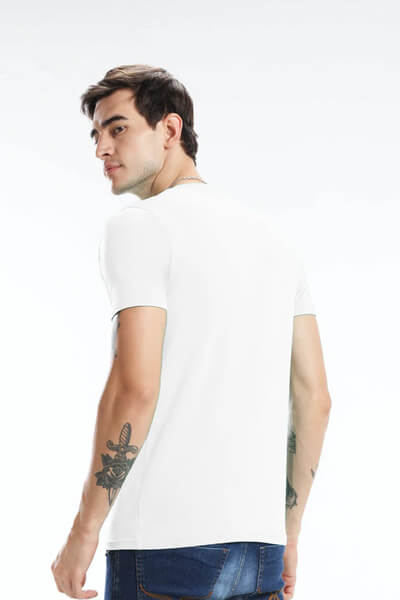 Pima Cotton Men T-shirt - White