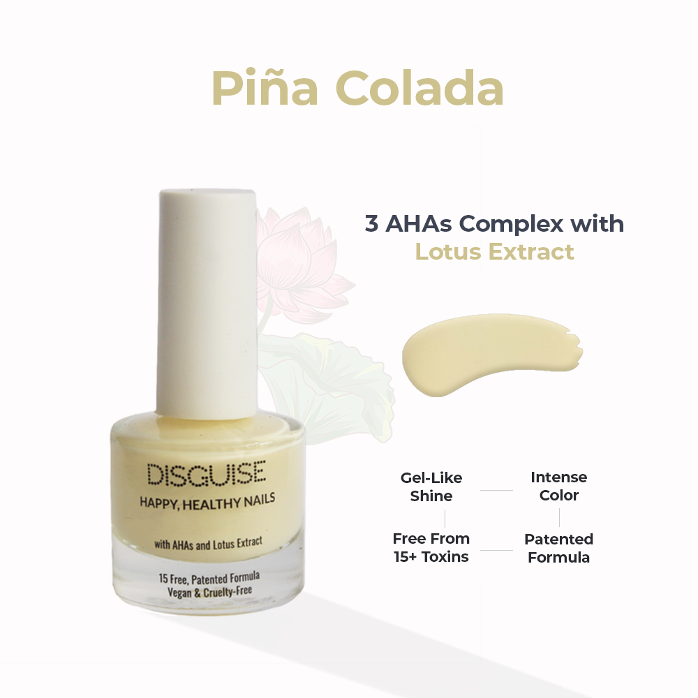 Disguise Cosmetics Piña Colada 117, 21 TOXIN FREE | WITH AHA & LOTUS EXTRACT | INTENSE COLOR