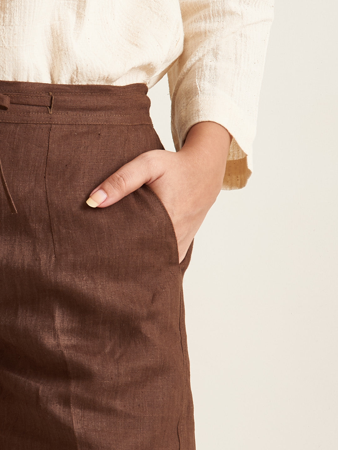 Straight fit Linen pants