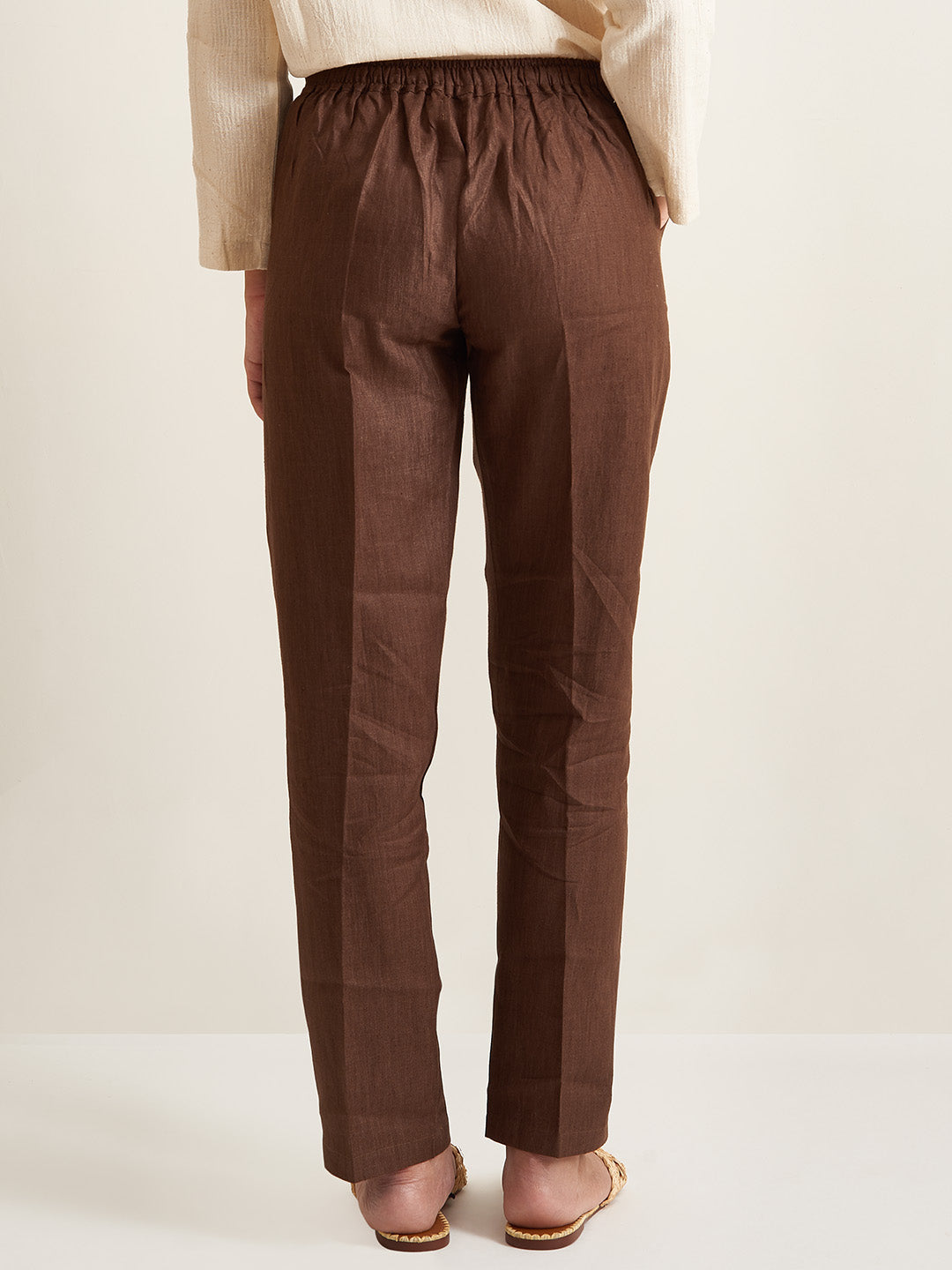 Patrah Straight-Fit Linen Drawstring Pants