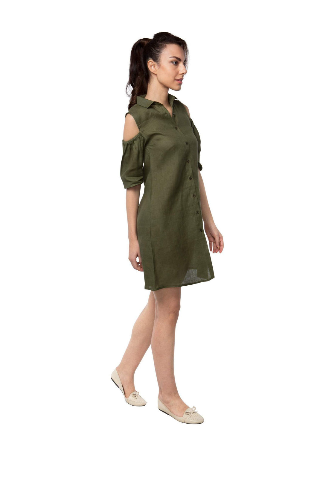 B Label Pine Sleeve Cut Out Dress