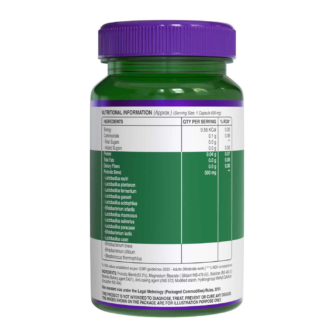 Pure Nutrition Progut 50 Billion CFU with 14 Strains of Probiotic Bacteria - 60 Capsules