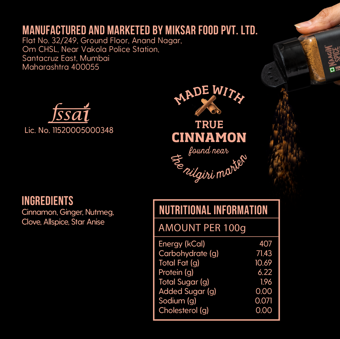 Naagin Sauce Indian Spice Essentials - Pumpkin Spice Mix (50gm)