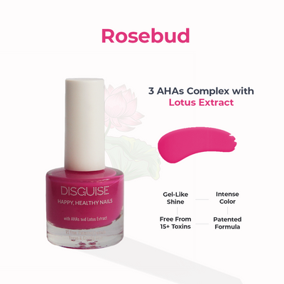 Rosebud 107, 21 TOXIN FREE | WITH AHA & LOTUS EXTRACT | INTENSE COLOR | 9 ml