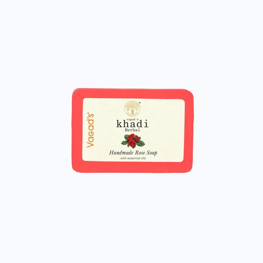 Vagad's Khadi Rose Soap (Pack of 3)