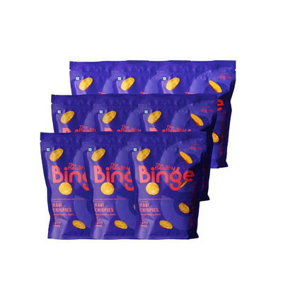 The Healthy Binge Ragi Crispies - Pack of 9