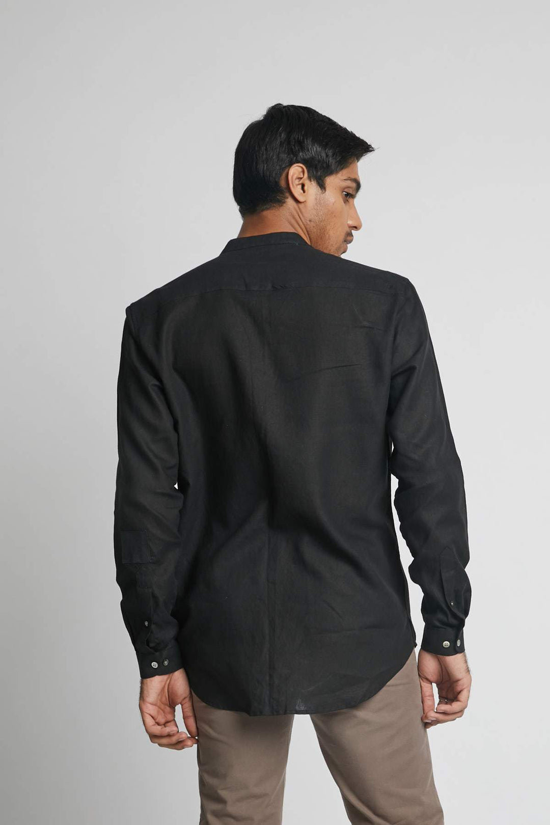 B Label Reflect Round Collar Shirt