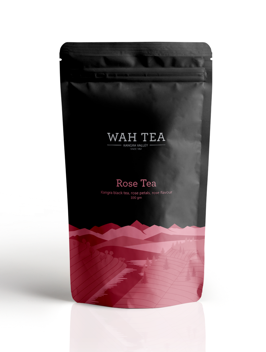 Wah Tea Rose Tea - Loose Leaf - Stand Up Pouch Pack of 2 (100g each)